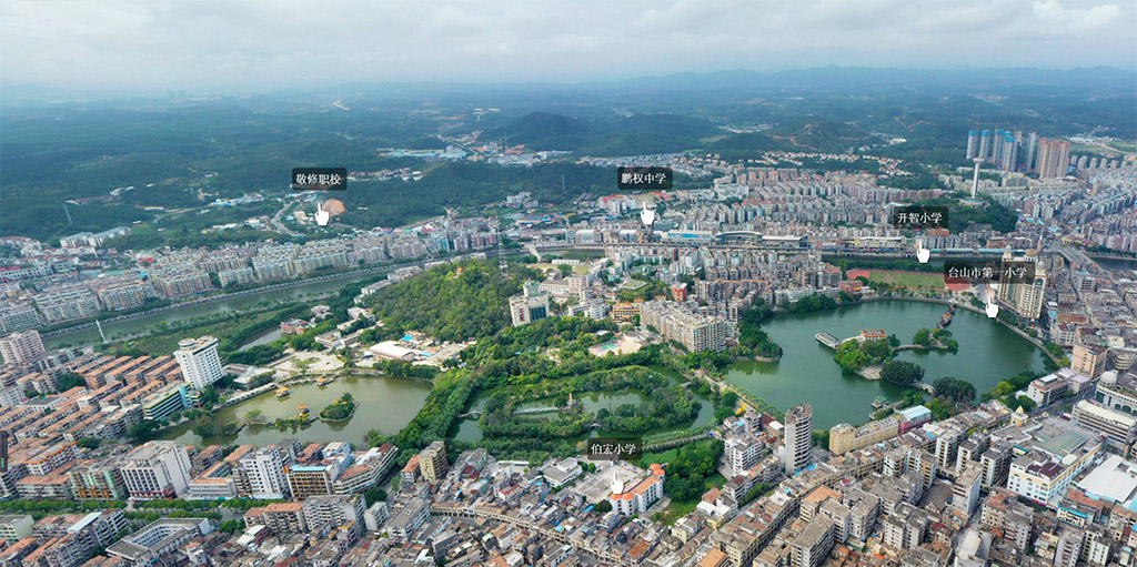 台山市城区校园全景